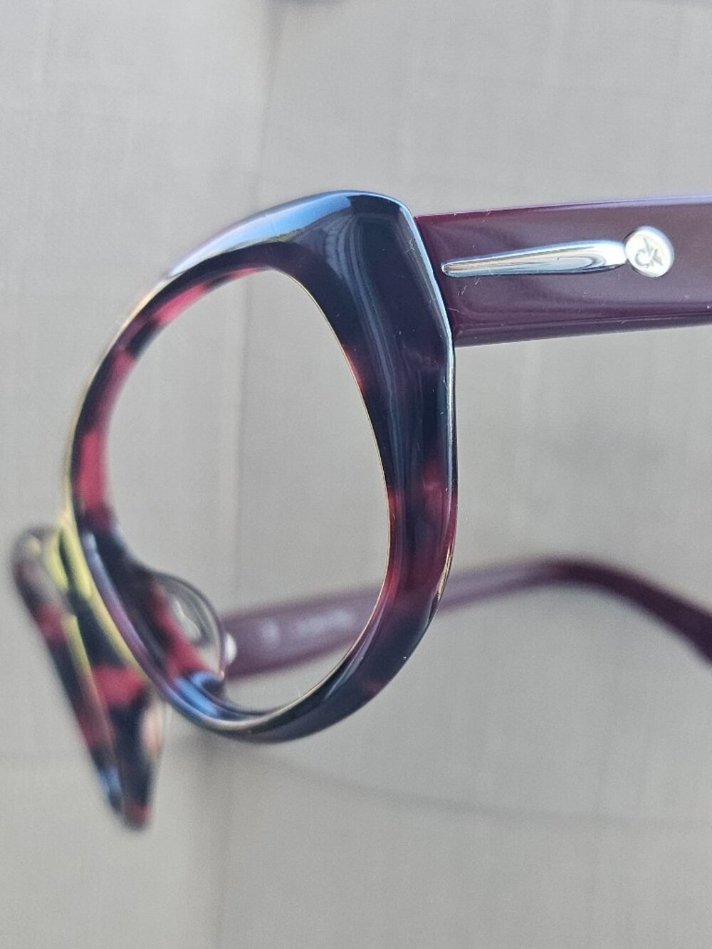 Calvin Klein Eyeglasses Ck4152S Burgundy Tortoise Tone Unisex Glasses Frame